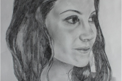 Autorretrato. Lápiz sobre papel. Mayo de 2012 - Self-portrait. Pencil on paper. May 2012