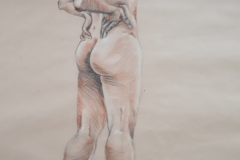 Desnudo, 125x163. Técnica mixta sobre papel, 2014 - Naked, 125x163. Mixed technique on paper, 2014