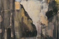 Camino de la Clerecía, 37x55. Técnica mixta, 2013 - On the road to the Clerecía, 37x55. Mixed media, 2013