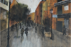 Salamanca,  paisaje urbano 2. Acrílico sobre tabla. 80 x100. Diciembre de 2012 -  Salamanca,  urban landscape 2. Acrylic on wood. 80 x 100, December 2012