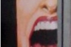 Mi grito. Acrílico sobre chapa., 40 x 70, 2010 - My scream. Acrylic on plate. 40 x 70, 2010