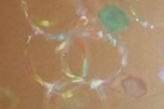 Pompas de jabón, 40x120. Acrílico sobre tabla, 2014 - Soap Bubbles, 40x120. Acrylic over table 2014