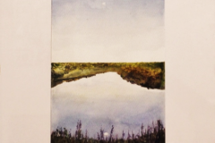 Lago. Acuarela sobre papel. 25 x 30. Diciembre de 2014 - Lac. Watercolor on paper. 25 x 30, December 2014