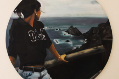 En el Cabo de Peñas. Óleo sobre tabla, 100 x100. Diciembre de 2011 - In the Cabo de Peñas. Oil on panel, 100 x100. December 2011