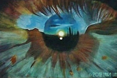 El ojo,  195x114. Óleo sobre lienzo, 2012 - The Eye, 195x114. Oil on canvas, 2012