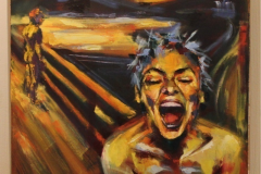Carcajada, 60x60. Oleo sobre lienzo, abril 2014 -  Laugh, 60x60. Oil on canvas, April 2014