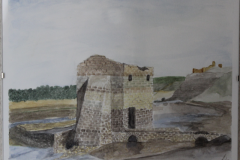 Ruinas de Castrotorafe 30x24. Acuarela sobre papel,  2015 - Castrotorafe ruins, 30x 24.  Watercolor on Paper, 2015